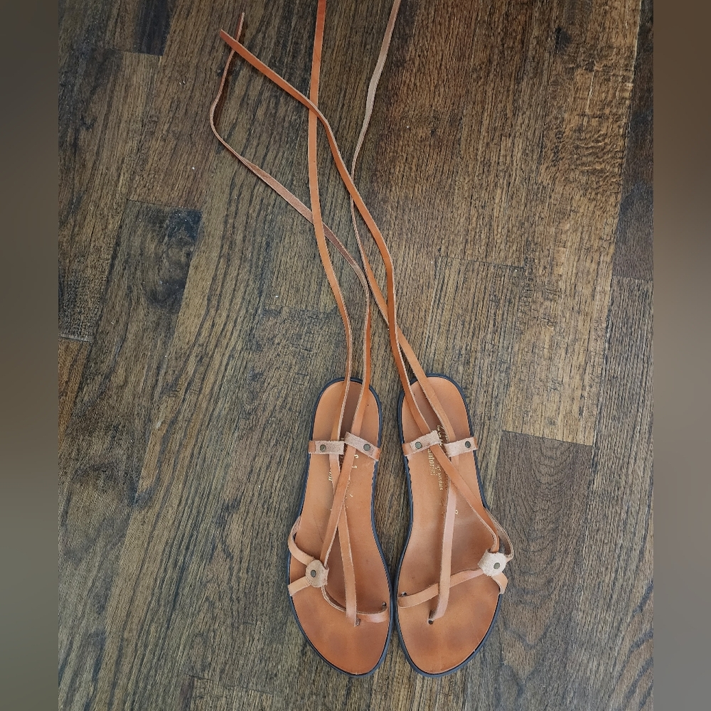 Handmade Greek Leather Sandals 39